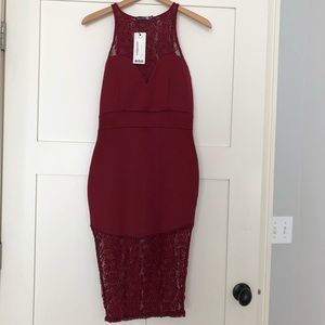 Boohoo Lace Midi dress